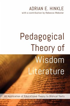 Pedagogical Theory of Wisdom Literature (eBook, ePUB)