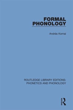 Cover Formal Phonology (eBook, PDF)