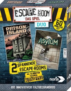 Noris 606101838 - Escape Room das Spiel-Duo, inkl. 2 Fällen, Logik, Denkspiel, Familienspiel