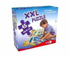 Noris 606031792 - XXL Riesenpuzzle Auf Steife mit der Polizei, 45-teilig, Puzzle