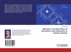 Behavior of oxide films of zirconium and antimony in mixed solvents - Mogoda, Awad