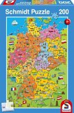 Deutschlandkarte mit Bildern (Kinderpuzzle)
