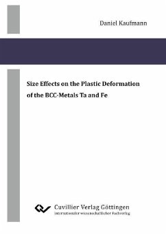Cover Size Effects on the Plastic Deformation of the BCC-Metals Ta and Fe (eBook, PDF)
