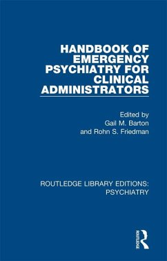 Cover Handbook of Emergency Psychiatry for Clinical Administrators (eBook, PDF)