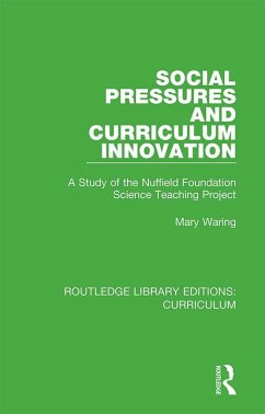 Social Pressures and Curriculum Innovation (eBook, PDF) - Waring, Mary