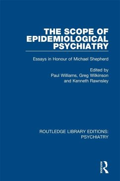 The Scope of Epidemiological Psychiatry (eBook, ePUB)