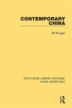 Contemporary China (eBook, ePUB) - Brugger, Bill