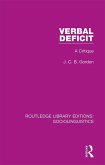 Verbal Deficit (eBook, ePUB)