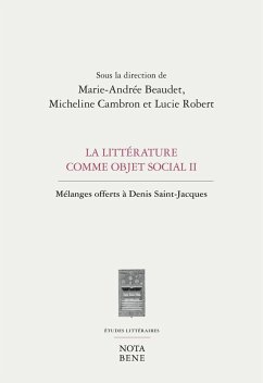 Cover La litterature comme objet social II (eBook, PDF)