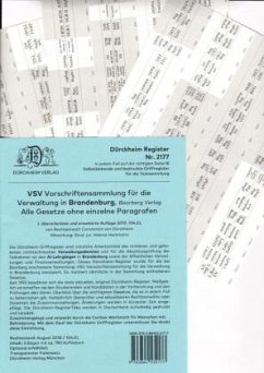DürckheimRegister® VSV BRANDENBURG, BOORBERG Verlag