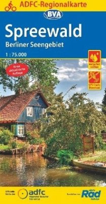 ADFC-Regionalkarte Spreewald /Berliner Seengebiet mit Tagestouren-Vorschlägen, 1:75.000, reiß- und wetterfest, GPS-Tracks Download