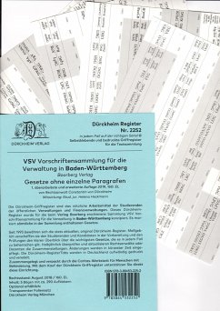 DürckheimRegister® VSV BADEN-WÜRTTEMBERG, für BOORBERG Verlag