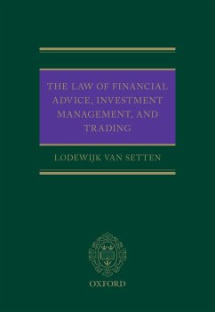 Cover The Law of Financial Advice, Investment Management, and Trading (eBook, ePUB)
