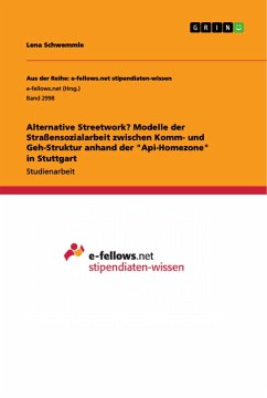 Alternative Streetwork? Modelle der Straßensozialarbeit zwischen Komm- und Geh-Struktur anhand der &quote;Api-Homezone&quote; in Stuttgart
