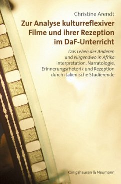 Cover Zur Analyse kulturreflexiver Filme und ihrer Rezeption im DaF-Unterricht