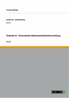 Statistik III - Theoretische Wahrscheinlichkeitsverteilung (eBook, PDF)