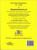 DürckheimRegister® STEUERFACHWIRT/IN 2022 Steuegesetze- Richtlinien + Erlasse mit Stichworten