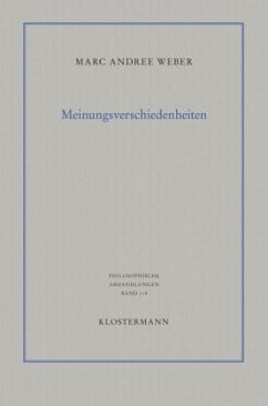 Meinungsverschiedenheiten - Weber, Marc Andree