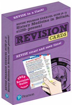 Pearson REVISE Edexcel GCSE History Medicine in Britain Revision Cards (with free online Revision Guide and Workbook): For 2024 and 2025 exams (Revise Edexcel GCSE History 16) - Taylor, Kirsty