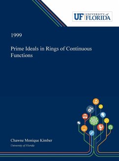 Prime Ideals in Rings of Continuous Functions - Kimber, Chawne