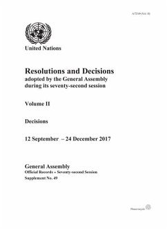 Resolutions and Decisions Adopted by the General Assembly During Its Seventy-Second Session: Decisions, 12 September - 24 December 2017