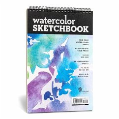 Watercolor Sketchbook - Medium Black Fliptop Spiral (Landscape) - Union Square & Co