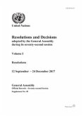 Resolutions and Decisions Adopted by the General Assembly During Its Seventy-Second Session: Resolutions, 12 September - 24 December 2017