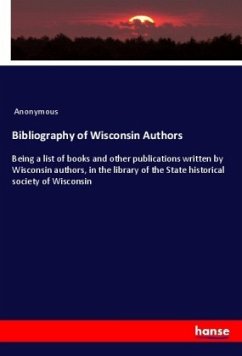 Cover Bibliography of Wisconsin Authors
