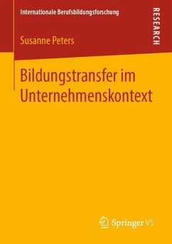 Bildungstransfer im Unternehmenskontext - Peters, Susanne