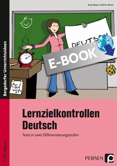Lernzielkontrollen Deutsch 9./10. Klasse (eBook, PDF) - Ebner, Kathrin; Alwan, Anja