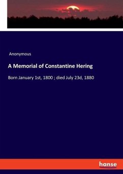 A Memorial of Constantine Hering - Anonym