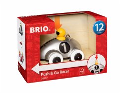 BRIO® 30232 - Push & Go Rennwagen, Silber Edition, Auto, Fahrzeug