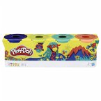 Hasbro E4867ES0 - Play-Doh 4er Pack WILD, Knete