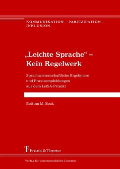 'Leichte Sprache' - Kein Regelwerk (eBook, PDF) - Bock, Bettina M.