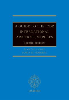 A Guide to the ICDR International Arbitration Rules (eBook, PDF) - Gusy, Martin F.; Hosking, James M.