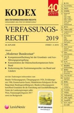 Cover KODEX Verfassungsrecht 2019 (f. Österreich)