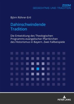 Dahinschwindende Tradition - Röhrer-Ertl, Björn