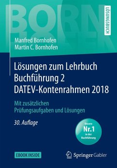 Lösungen zum Lehrbuch Buchführung 2 DATEV-Kontenrahmen 2018 (eBook, PDF) - Bornhofen, Manfred; Bornhofen, Martin C.