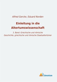 Einleitung in die Altertumswissenschaft Cover Einleitung in die Altertumswissenschaft