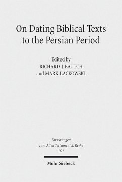 On Dating Biblical Texts to the Persian Period (eBook, PDF)