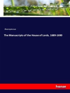 The Manuscripts of the House of Lords, 1689-1690