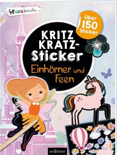 Cover Kritzkratz-Sticker Einhörner und Feen