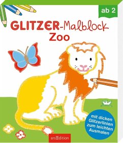 Glitzer-Malblock Zoo