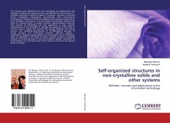 Self-organized structures in non-crystalline solids and other systems