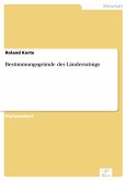 Bestimmungsgründe des Länderratings (eBook, PDF)