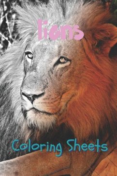 Lion Coloring Sheets: 30 Lion Drawings, Coloring Sheets Adults Relaxation, Coloring Book for Kids, for Girls, Volume 5 - Books, Coloring