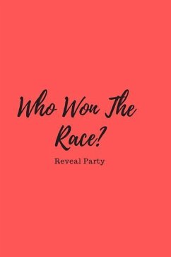 Who Won the Race? Reveal Party: Baby Gender Sex Reveal Party Guest Sign in Book with Red Cover - Press, Parenthood