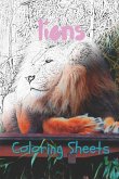 Lion Coloring Sheets: 30 Lion Drawings, Coloring Sheets Adults Relaxation, Coloring Book for Kids, for Girls, Volume 9