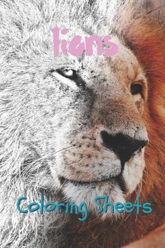 Lion Coloring Sheets: 30 Lion Drawings, Coloring Sheets Adults Relaxation, Coloring Book for Kids, for Girls, Volume 1 - Books, Coloring