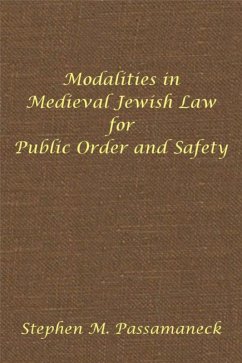 Cover Modalities in Medieval Jewish Law for Public Order and Safety (eBook, PDF)